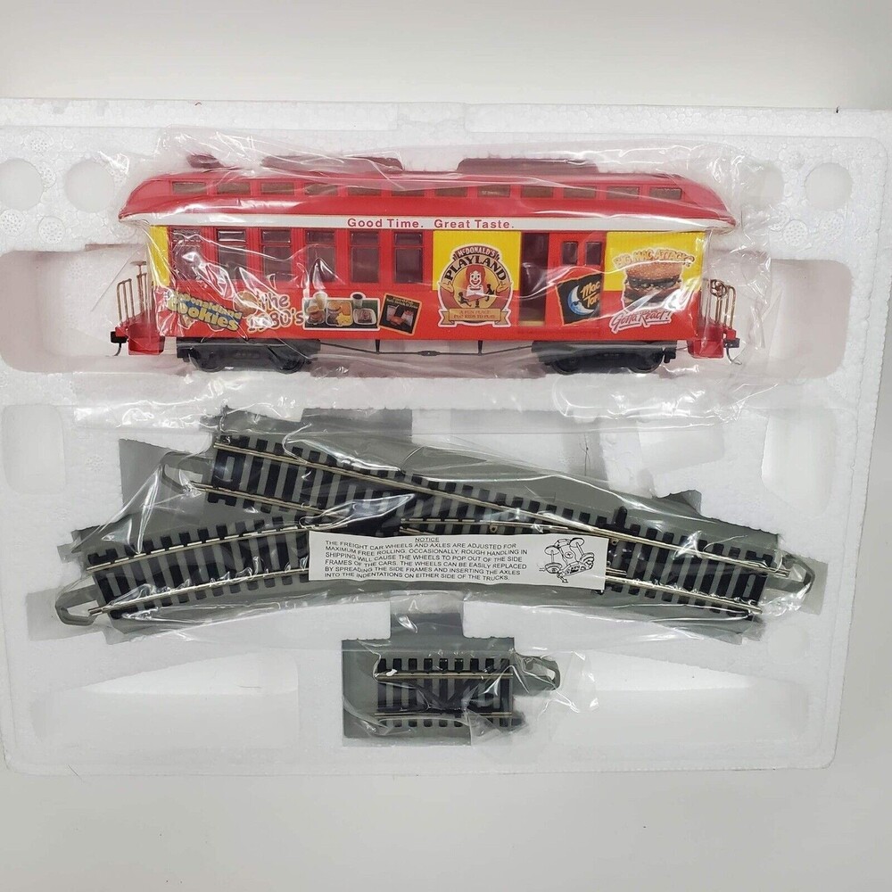 Bachmann Hawthorne-50th Anniversary McDonalds #5-Box Car+Tracks-1980's-No CoA